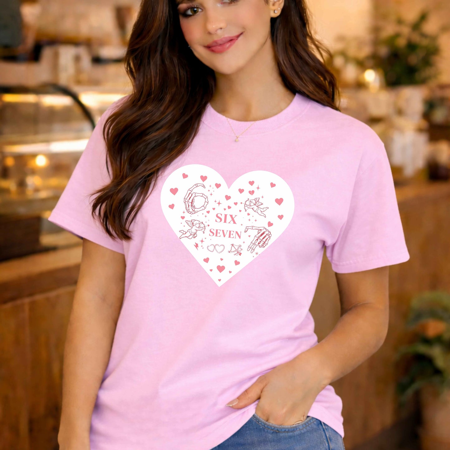Cupid 6 7 valentine. T-Shirt